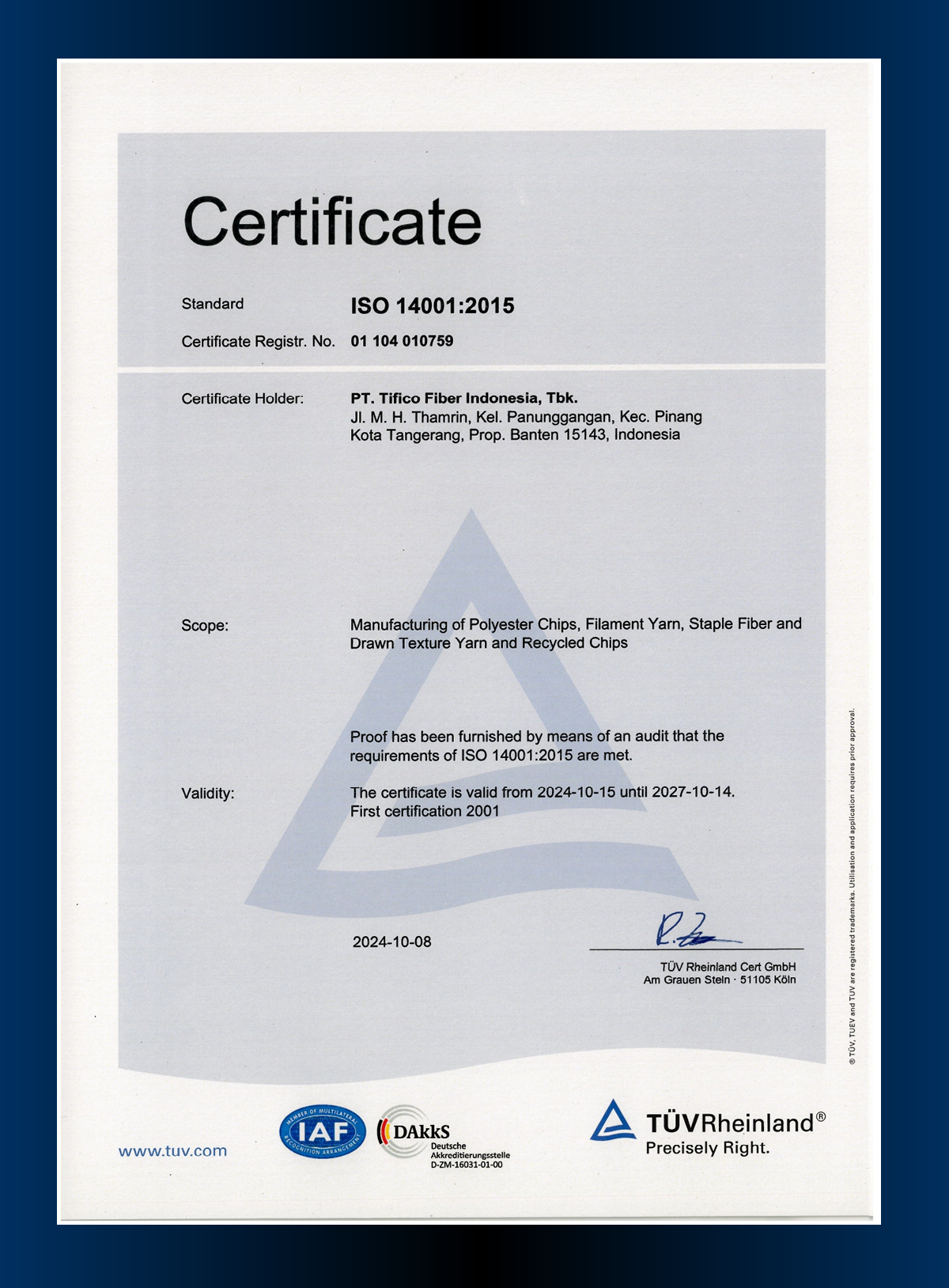 ISO 14001 : 2015