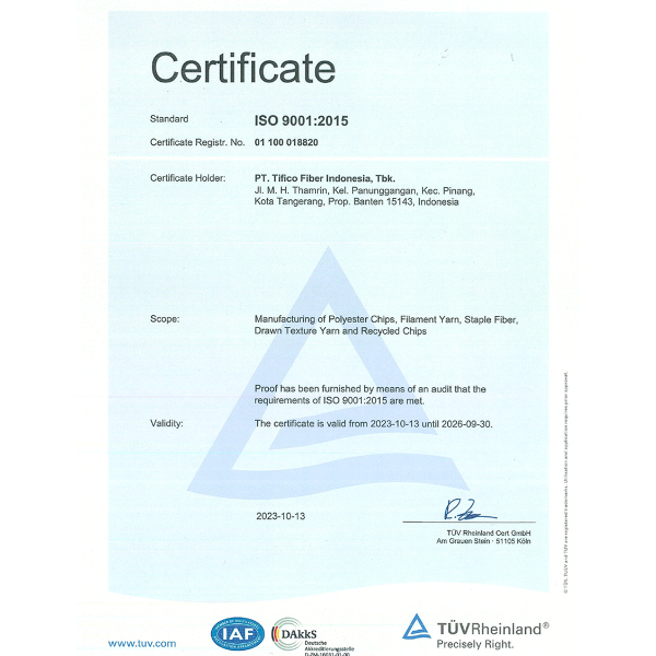 ISO 9001 : 2015